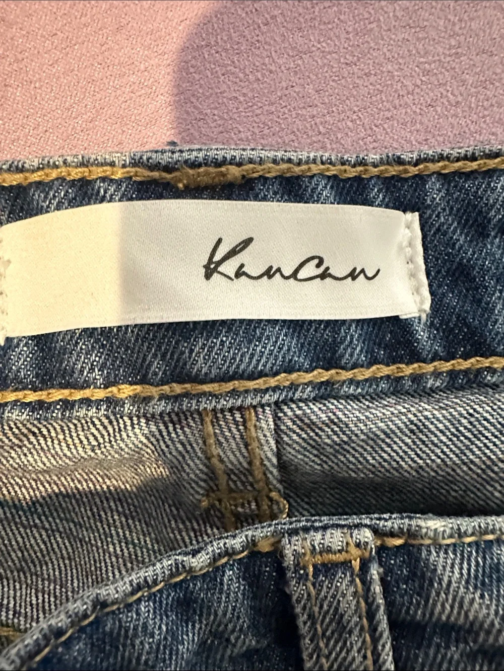 KanCan Blue Distressed Denim Jean Shorts